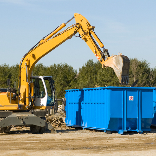 what size residential dumpster rentals are available in Angelica Wisconsin